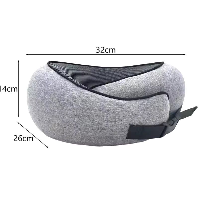 Airplane Travel Neck Pillow Cervical Vertebra Travel Portable Noon Break Aircraft U Type of Pillow with Storage Bag Trip Supply