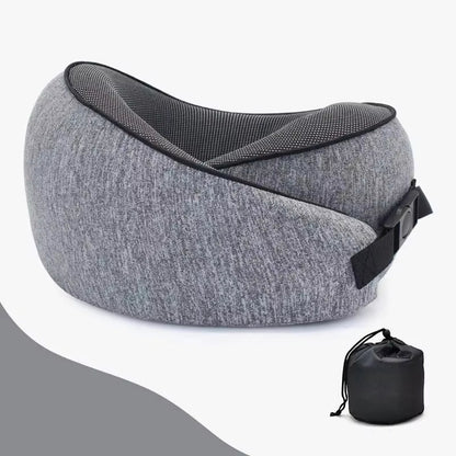 Airplane Travel Neck Pillow Cervical Vertebra Travel Portable Noon Break Aircraft U Type of Pillow with Storage Bag Trip Supply